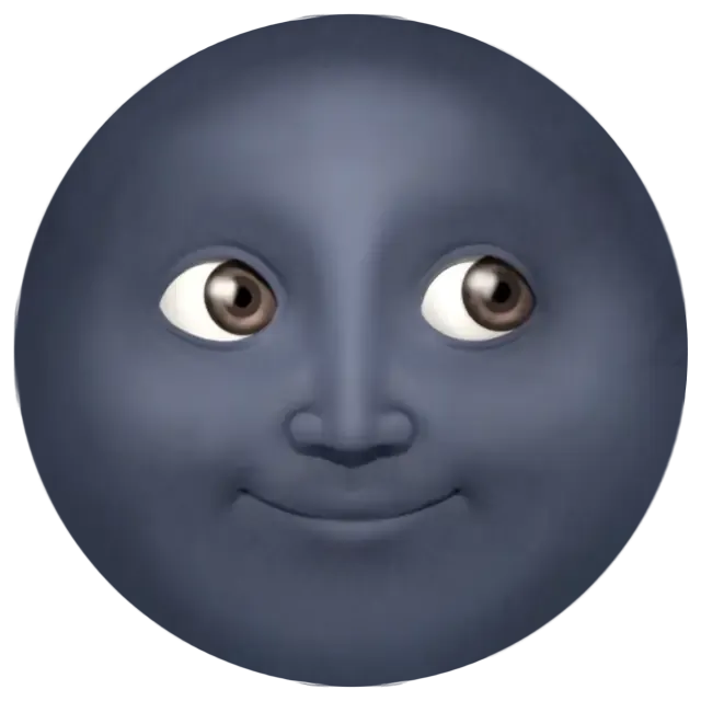 Moon face emoji